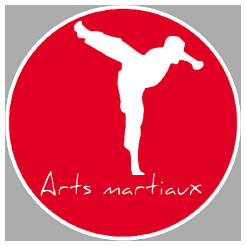 Arts martiaux karaté - 5cm - Sticker/autocollant