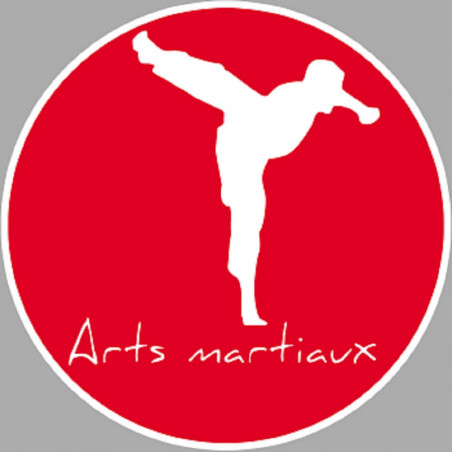 Sticker / autocollant : Arts martiaux karaté - 5cm