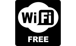 WIFI Free - 20cm - Sticker/autocollant