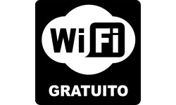 WIFI gratuito - 15cm - Sticker/autocollant