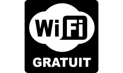 WIFI gratuit - 5cm - Sticker/autocollant