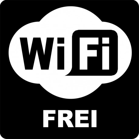 WIFI Frei - 15cm - Sticker/autocollant