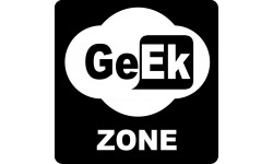 zone geek wifi - 10x10cm - Sticker/autocollant