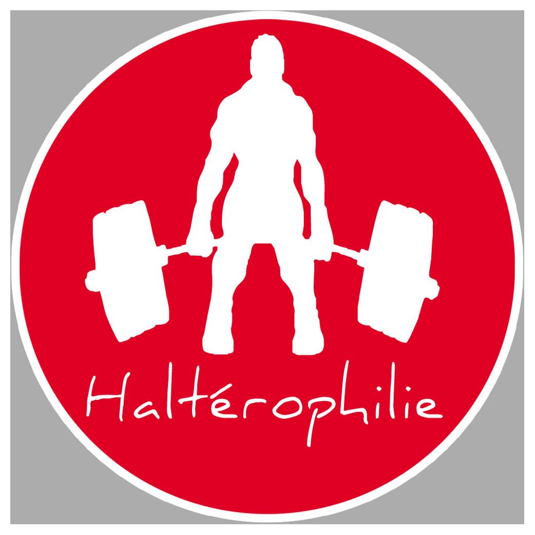 haltérophilie - 20cm - Sticker/autocollant