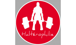 haltérophilie - 20cm - Sticker/autocollant