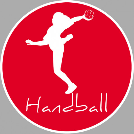 Handball - 10cm - Sticker/autocollant