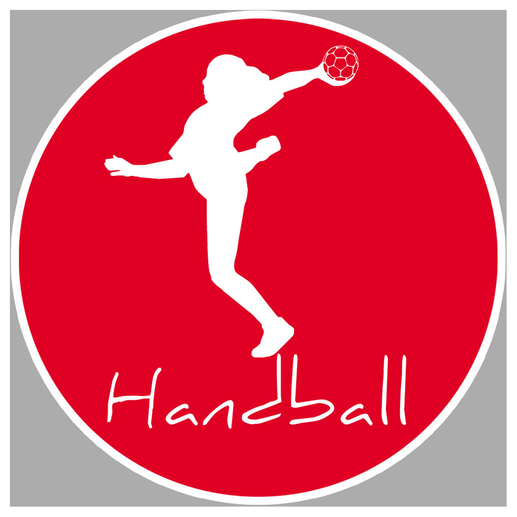 Handball - 15cm - Sticker/autocollant