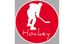 joueur de hockey - 10cm - Sticker/autocollant