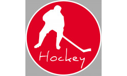 hockey joueur - 10cm - Sticker/autocollant