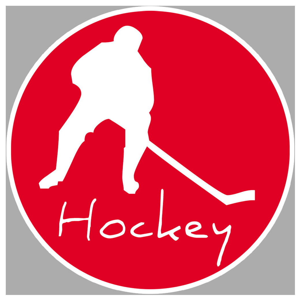 hockey joueur - 5cm - Sticker/autocollant
