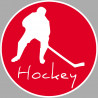 hockey joueur - 15cm - Sticker/autocollant