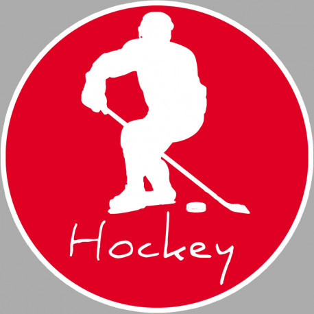 hockey - 10cm - Sticker/autocollant