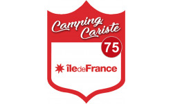 campingcariste Ile de France 75 - 20x15cm - Sticker/autocollant