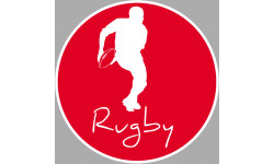 rugby - 20cm - Sticker/autocollant