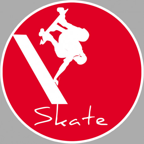 skatepark - 10cm - Sticker/autocollant