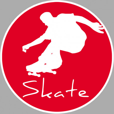 Skateboard - 10cm - Sticker/autocollant
