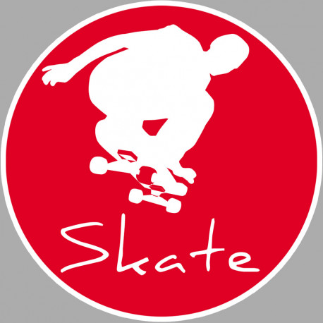 Skate - 10cm - Sticker/autocollant