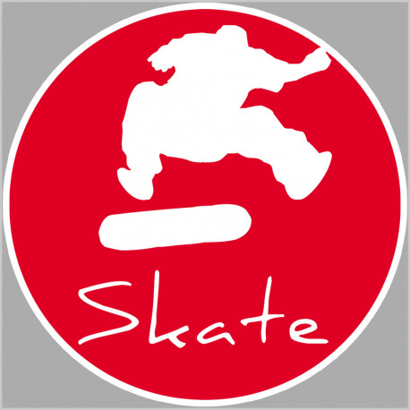 skate acrobatique - 15cm - Sticker/autocollant