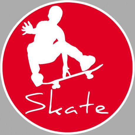 skate style - 10cm - Sticker/autocollant