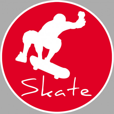tricks skate - 10cm - Sticker/autocollant