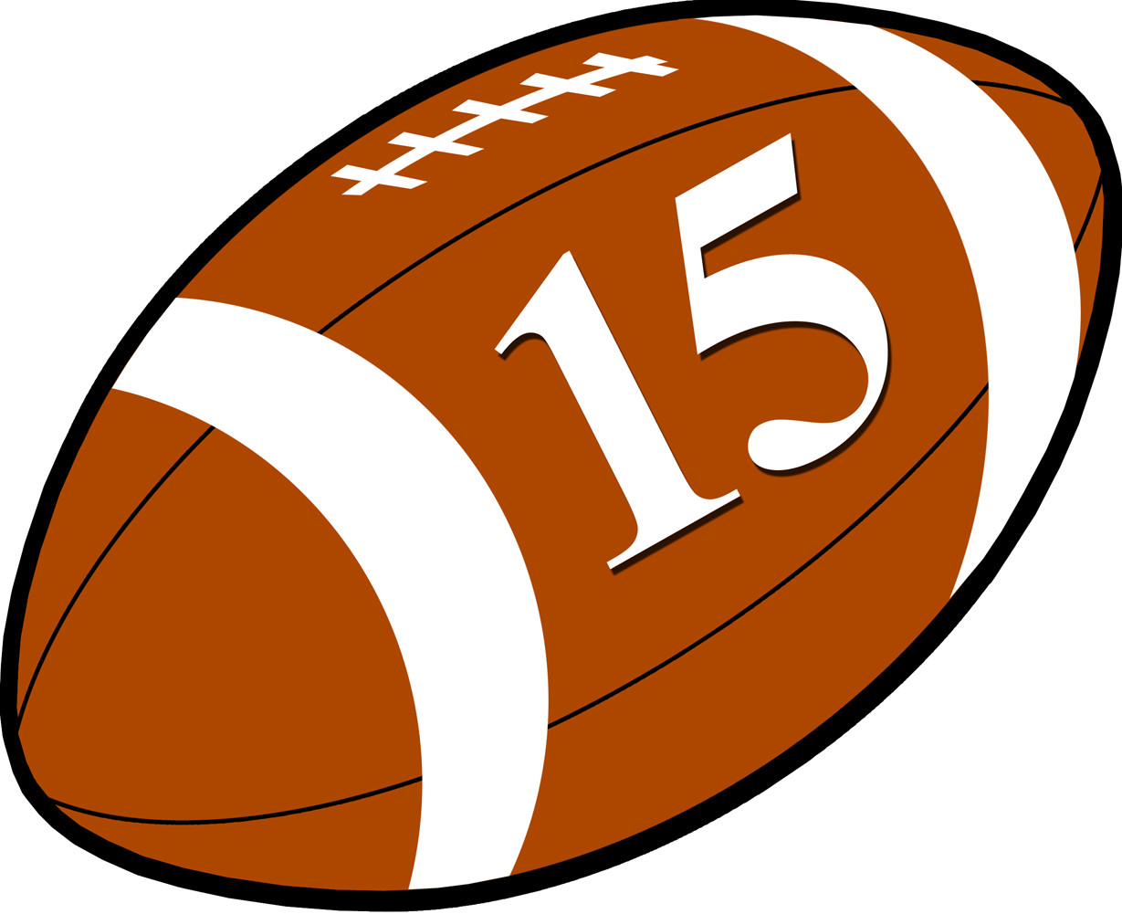 rugby à 15 - 15x12.2cm - Sticker/autocollant