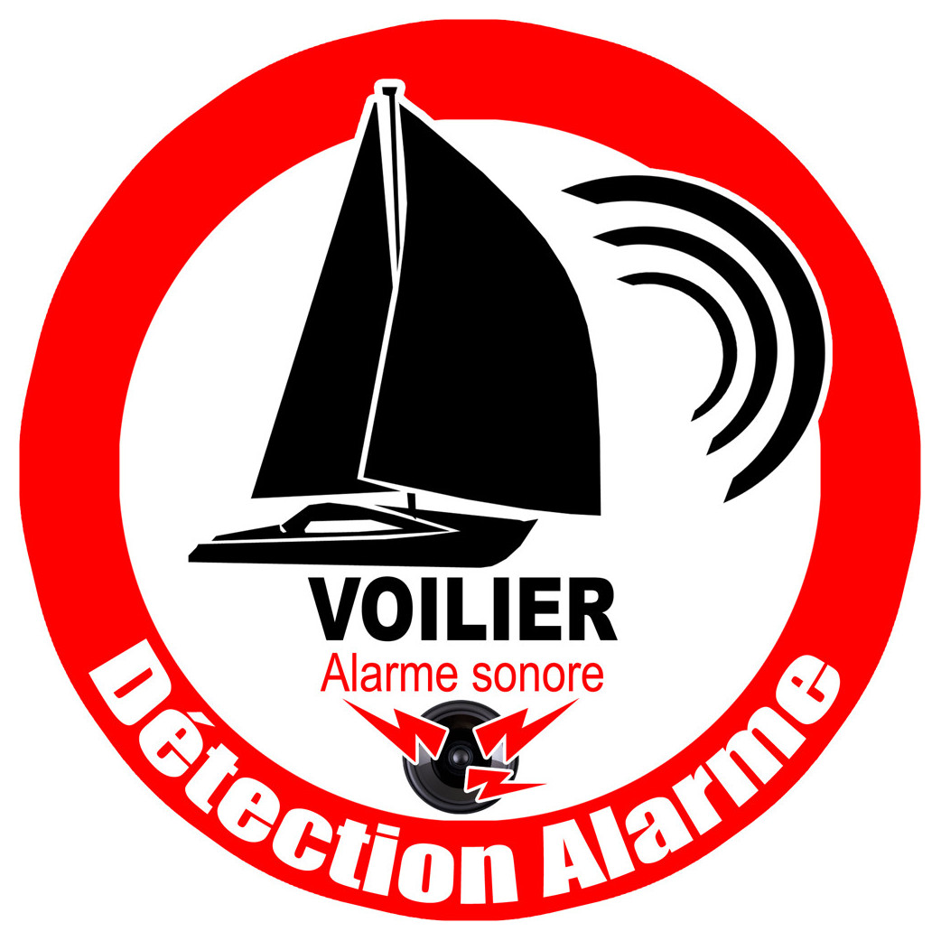 Alarme pour voilier - 10cm - Sticker/autocollant