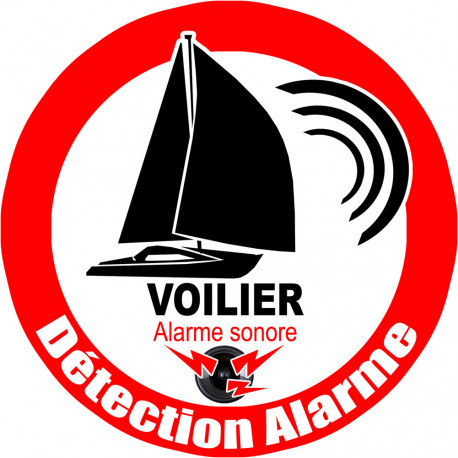 Alarme pour voilier - 10cm - Sticker/autocollant