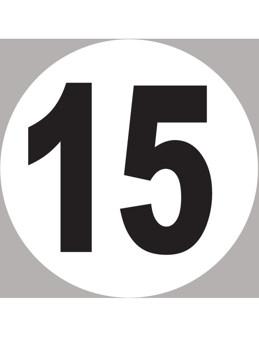 Charge Maximale 3,5 Tonnes - 20cm - Sticker/autocollant