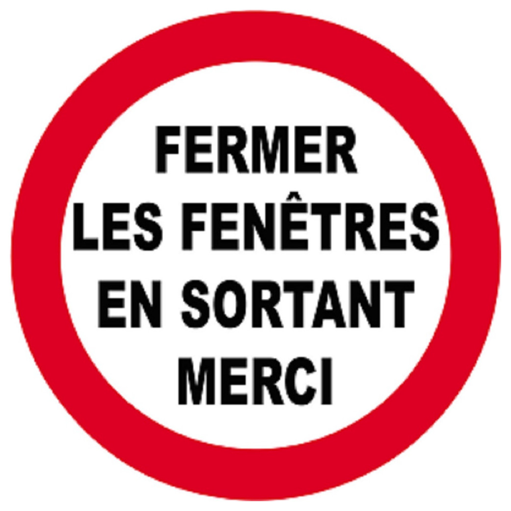 éteindre les lumières en sortant - 5cm - Sticker/autocollant