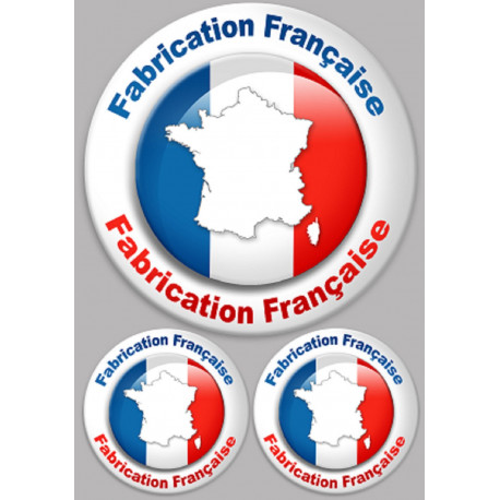 Fabrication Française (1 fois 20cm + 2 fois 10cm) - Sticker/autocollant
