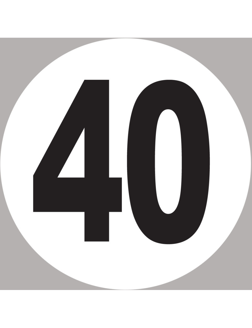 Autocollant Numéro 90 - 10x10cm - Sticker Décoratif Neuf Par Stickers-Express