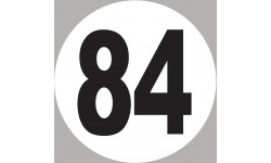 numéro 84 - 5x5cm - Sticker/autocollant