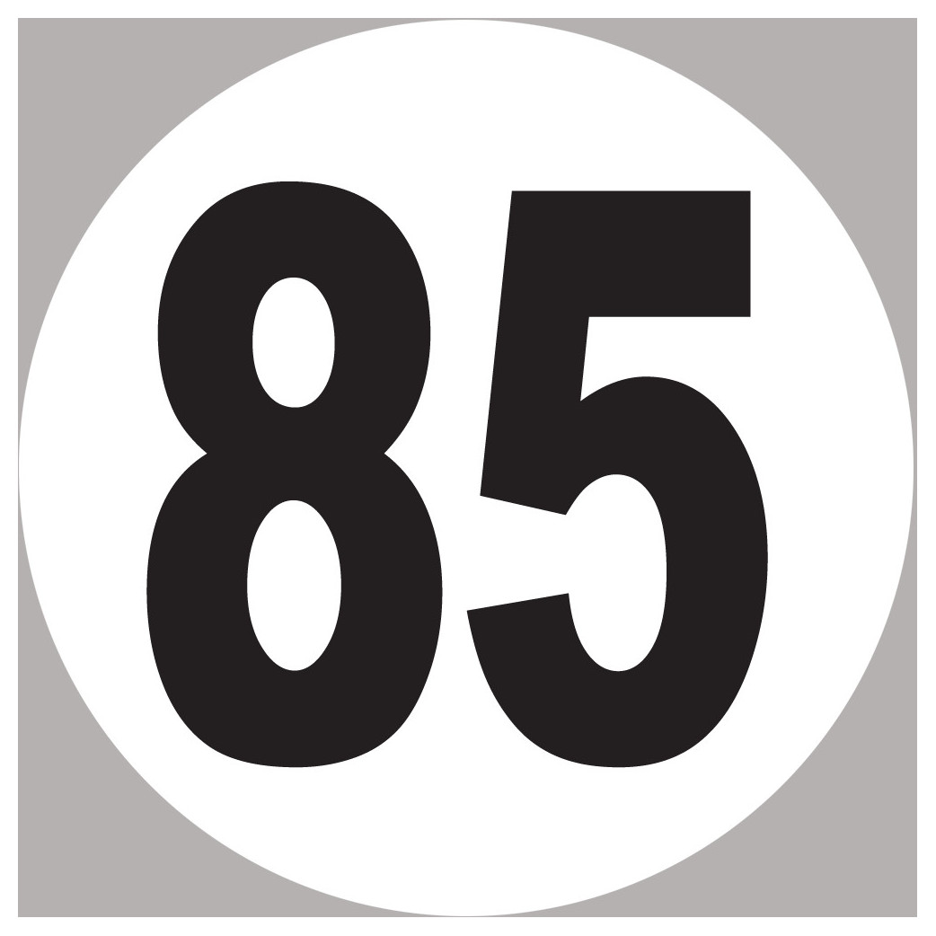 numéro 85 - 5x5cm - Sticker/autocollant