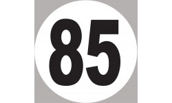 numéro 85 - 10x10cm - Sticker/autocollant