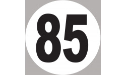 numéro 85 - 20x20cm - Sticker/autocollant