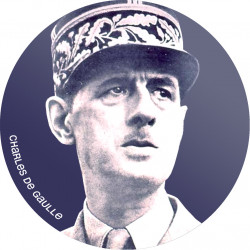 Charles de Gaulle (5x5cm) - Sticker/autocollant