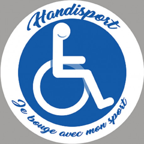 handisport fauteuil roulant - 20cm - Sticker/autocollant