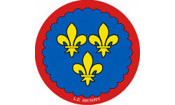 Blason du Berry - 15 cm - Sticker/autocollant