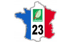 FRANCE 23 Région Limousin - 15x15cm - Sticker/autocollant