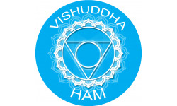 chakra HAM VISHUDDHA - 5cm - Sticker/autocollant