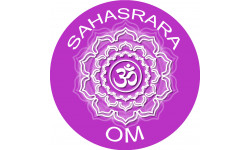 chakra OM SAHASRARA - 5cm - Sticker/autocollant