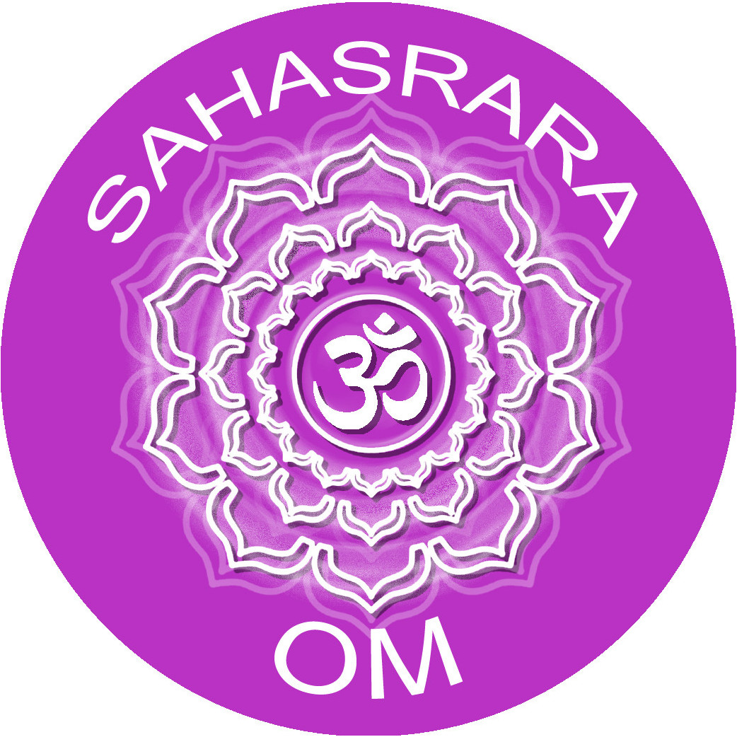 chakra OM SAHASRARA - 15cm - Sticker/autocollant