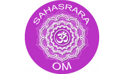 chakra OM SAHASRARA - 15cm - Sticker/autocollant