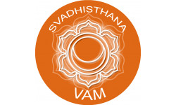 chakra VAM SVADHISTHANA - 5cm - Sticker/autocollant