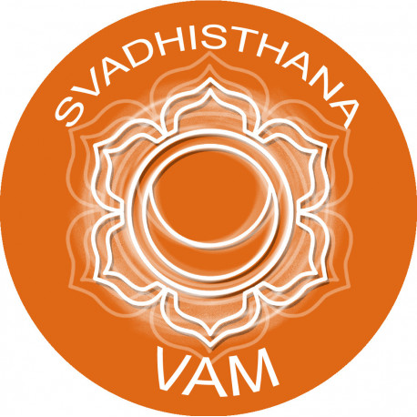 chakra VAM SVADHISTHANA - 10cm - Sticker/autocollant