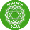 Sticker / autocollant : chakra YAM ANAHATA - 20cm