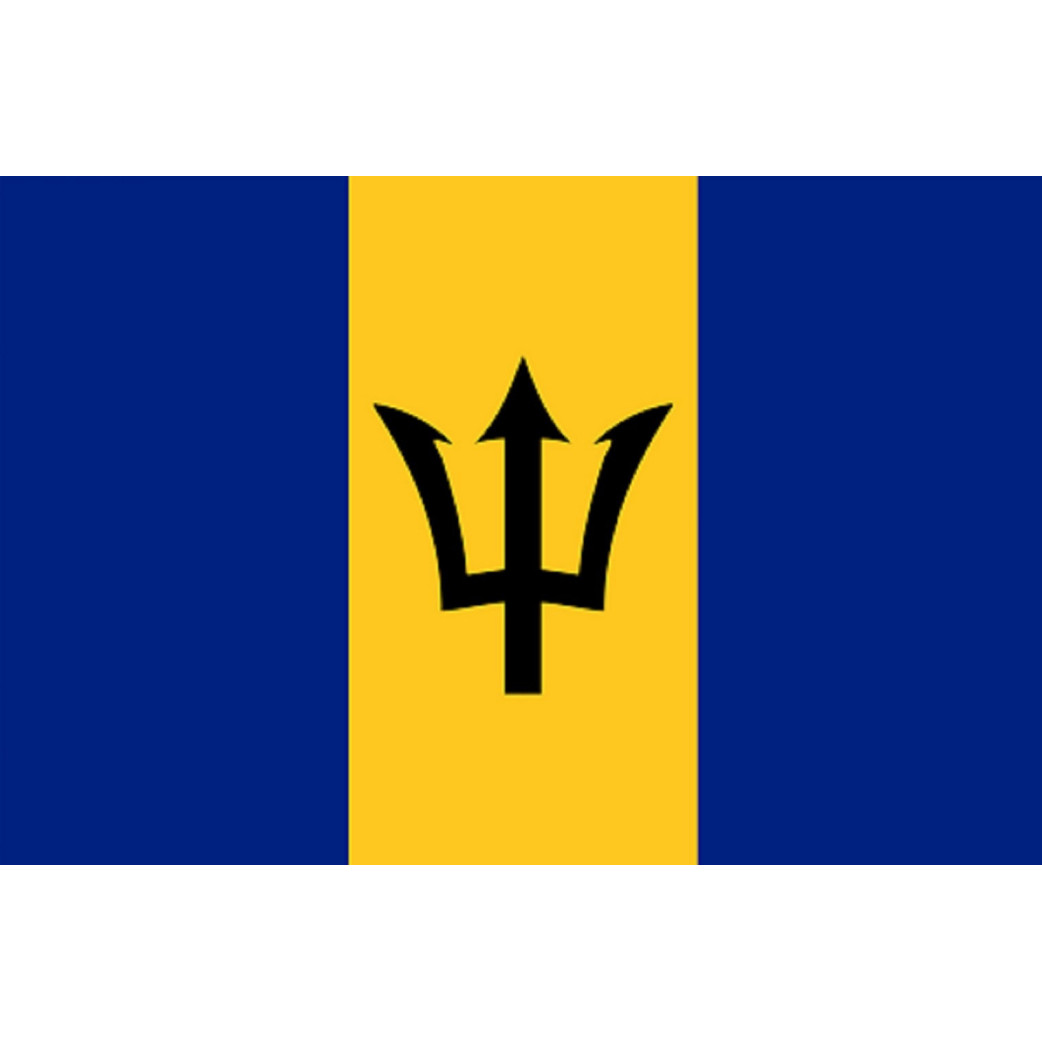 Drapeau Barbade (19.5x13cm) - Sticker/autocollant