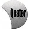 Sticker / autocollant : numéro de rue quater - gris 6x4.7cm