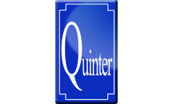 numéro de rue Quinter - classique 10x6cm - Sticker/autocollant