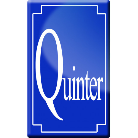 numéro de rue Quinter - classique 10x6cm - Sticker/autocollant